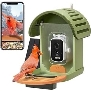 Smart Bird Feeder Camera Solar Powered